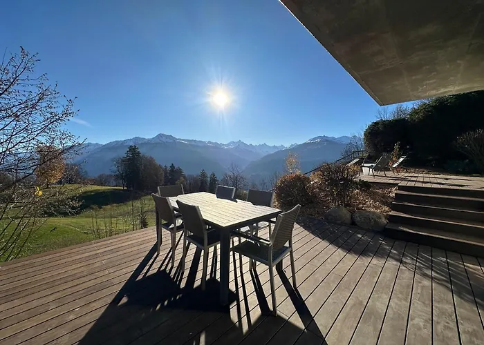 Mirador Alpine Horizon -crans Montana- Swiss Alps *